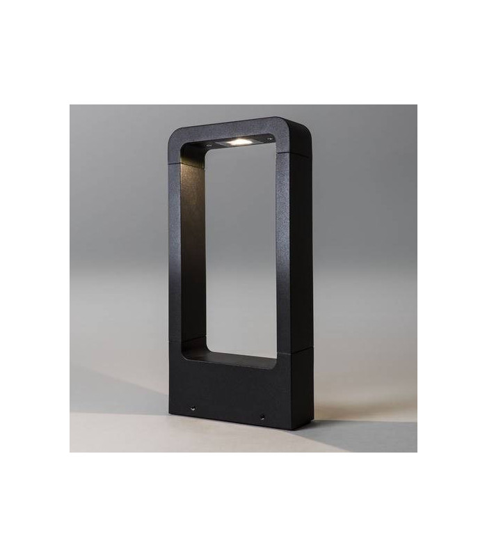 LED 1 Light Small Outdoor Bollard Light Textured Black IP54