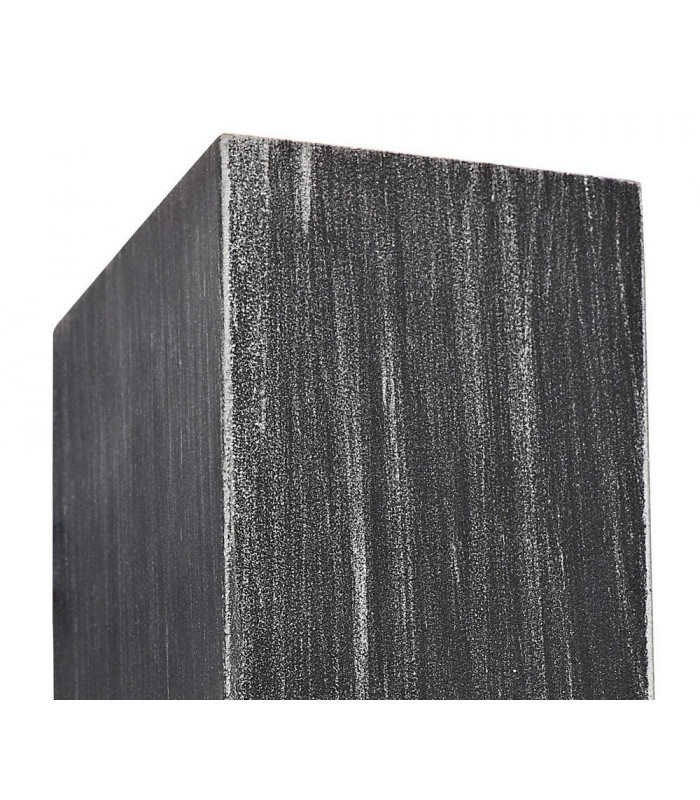 Rectangle Wall Lamp, 2 x GU10, IP54, Black, Silver
