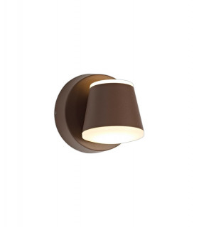 Wall Lamp, 2 x 6W LED, 3000K, 590lm, IP54, Dark Brown