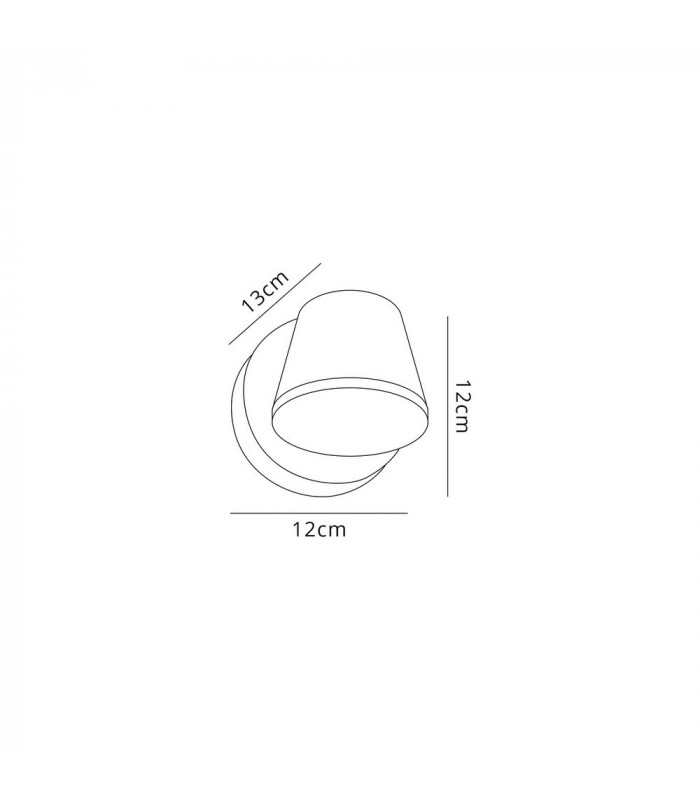 Wall Lamp, 2 x 6W LED, 3000K, 590lm, IP54, Dark Brown