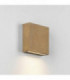 LED 1 Light Outdoor Coastal Wall Light Antique Brass IP54