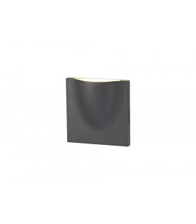 Wall Down Lamp, 1 x 6W LED, 3000K, 510lm, IP54, Anthracite