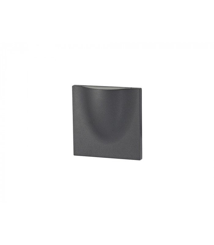 Wall Down Lamp, 1 x 6W LED, 3000K, 510lm, IP54, Anthracite