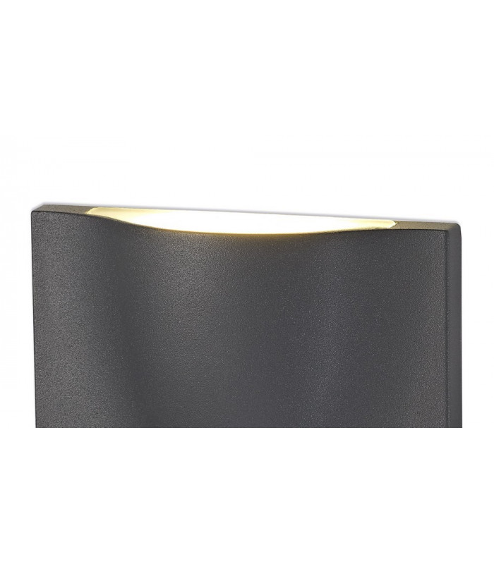 Wall Down Lamp, 1 x 6W LED, 3000K, 510lm, IP54, Anthracite