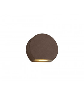 Wall Down Lamp, 1 x 3W LED, 3000K, 270lm, IP54, Dark Brown