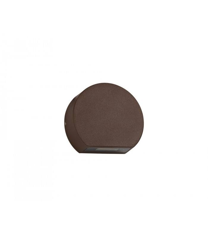 Wall Down Lamp, 1 x 3W LED, 3000K, 270lm, IP54, Dark Brown