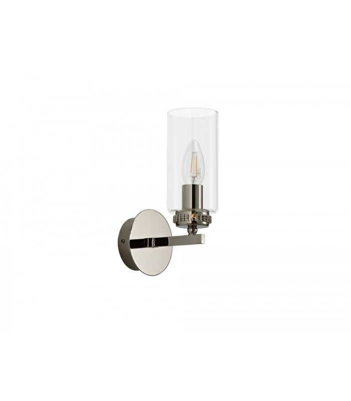 Wall Lamp Switched, 1 x E14, Polished Nickel
