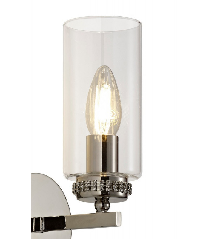 Wall Lamp Switched, 1 x E14, Polished Nickel