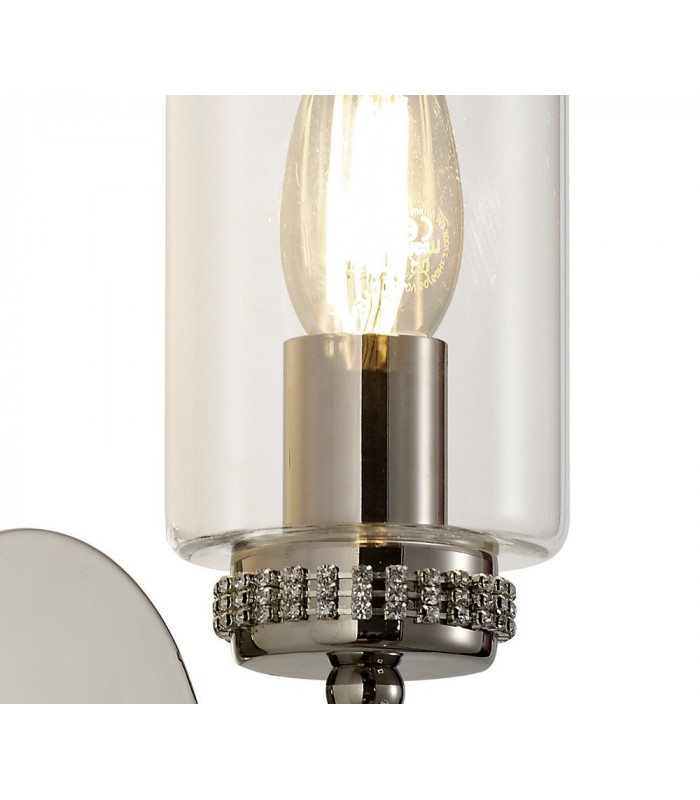 Wall Lamp Switched, 1 x E14, Polished Nickel