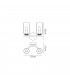 Wall Lamp Switched, 2 x E14, Polished Nickel