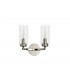 Wall Lamp Switched, 2 x E14, Polished Nickel