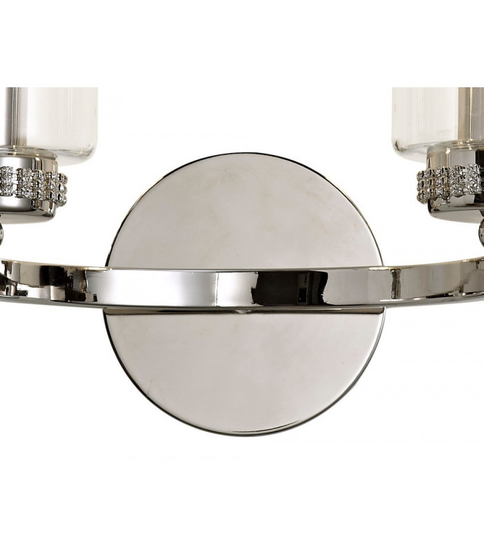 Wall Lamp Switched, 2 x E14, Polished Nickel