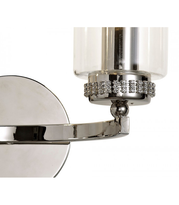 Wall Lamp Switched, 2 x E14, Polished Nickel