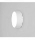 LED 1 Light Outdoor Small Flush Light Textured White IP65