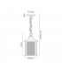 Ceiling Pendant, 1 x E27, Antique Bronze, Clear Glass, IP54