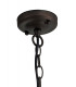 Ceiling Pendant, 1 x E27, Antique Bronze, Clear Glass, IP54