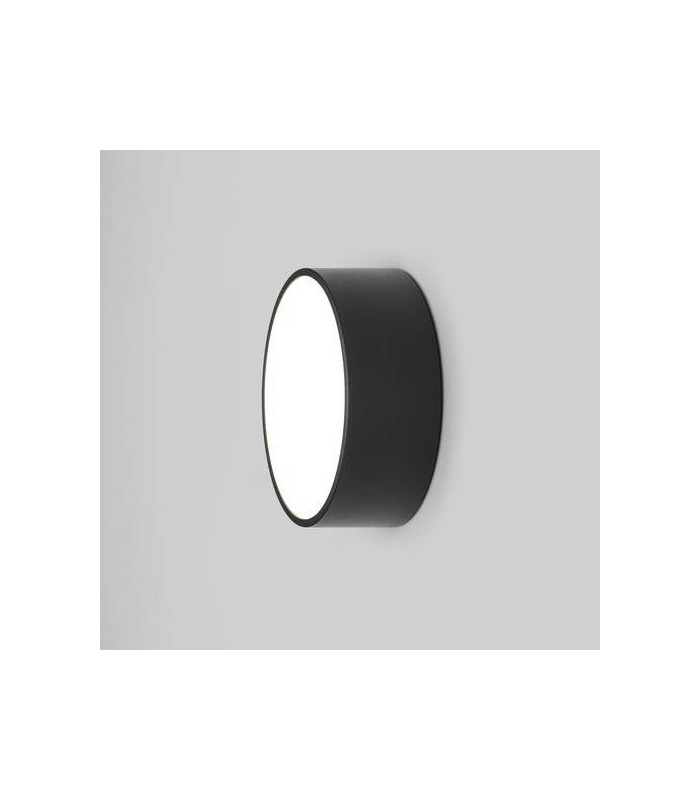 LED 1 Light Outdoor Small Flush Light Textured Black IP65