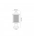 Pedestal Lamp, 1 x E27, Antique Bronze, Clear Glass, IP54