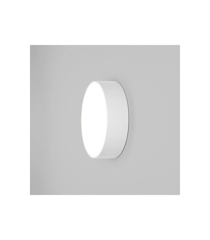 LED 1 Light Outdoor Large Flush Light Textured White IP65