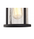 Wall Lamp, 1 x E27, Black, Clear Crackled Glass, IP54
