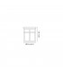 Ceiling, 1 x E27, Black, Clear Crackled Glass, IP54