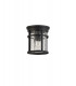 Ceiling, 1 x E27, Black, Clear Crackled Glass, IP54