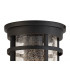Ceiling, 1 x E27, Black, Clear Crackled Glass, IP54