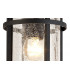 Ceiling, 1 x E27, Black, Clear Crackled Glass, IP54