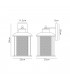 Extra Large Wall Lamp, 1 x E27, Antique Bronze, Clear Glass, IP54