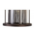 Extra Large Wall Lamp, 1 x E27, Antique Bronze, Clear Glass, IP54