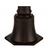Single Headed Post Lamp, 1 x E27, Antique Bronze, Clear Glass, IP54