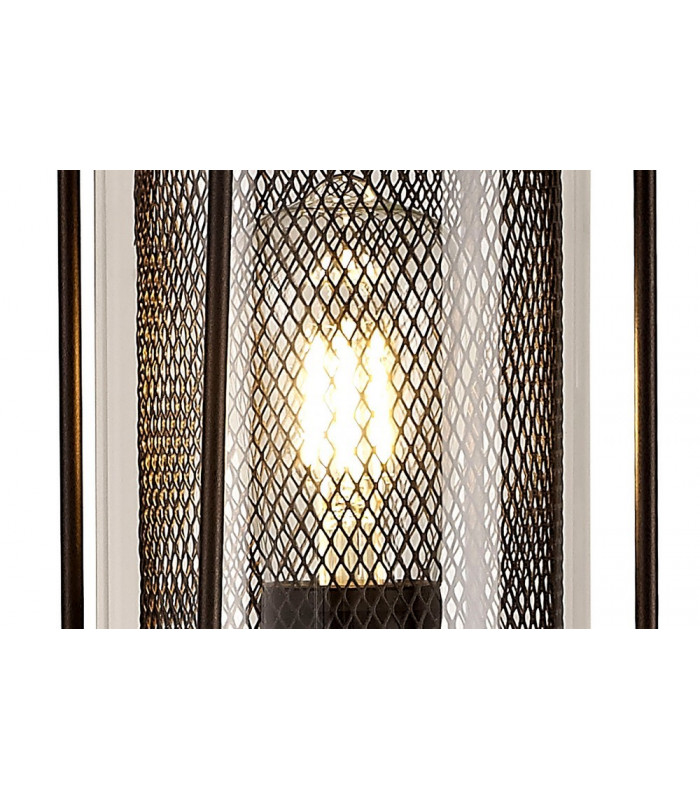 Single Headed Post Lamp, 1 x E27, Antique Bronze, Clear Glass, IP54