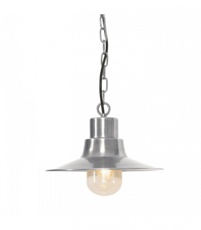 1 Light Outdoor Ceiling Chain Lantern Antique Nickel IP44, E27