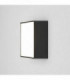 LED 1 Light Outdoor Square Small Flush Light Textured Black IP65