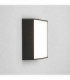LED 1 Light Outdoor Square Large Flush Light Textured Black IP65