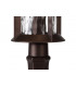 Pedestal Lamp, 1 x E27, Antique Bronze, Clear Ripple Glass, IP54
