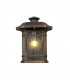 Half Wall Lamp, 1 x E27, Brushed Black Gold, Seeded Glass, IP54