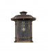 Half Wall Lamp, 1 x E27, Brushed Black Gold, Seeded Glass, IP54