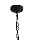 Ceiling Pendant, 1 x E27, Black & Gold, Clear Glass, IP54