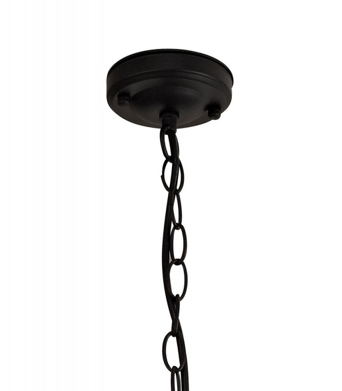 Ceiling Pendant, 1 x E27, Black & Gold, Clear Glass, IP54