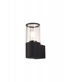 Wall Lamp 1 x E27, IP54, Anthracite, Clear