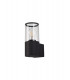 Wall Lamp 1 x E27, IP54, Anthracite, Clear