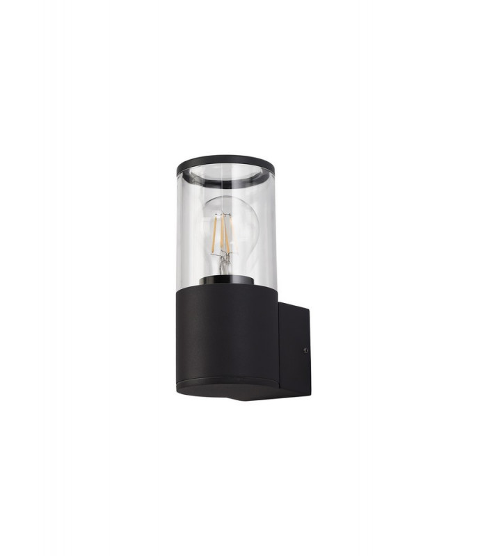 Wall Lamp 1 x E27, IP54, Anthracite, Clear