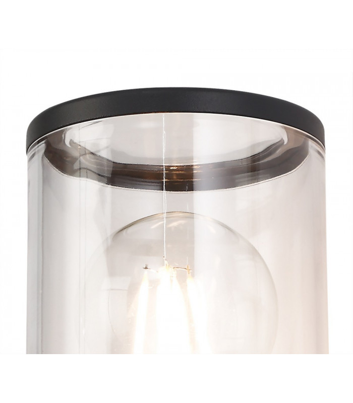 Wall Lamp 1 x E27, IP54, Anthracite, Clear
