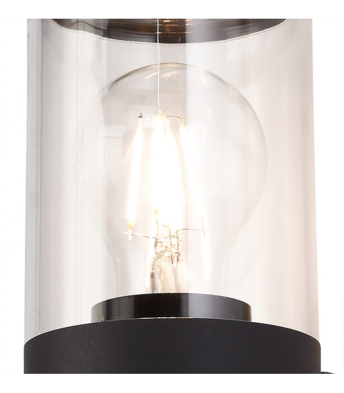 Wall Lamp 1 x E27, IP54, Anthracite, Clear