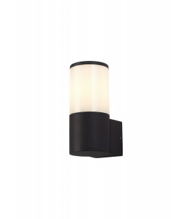 Wall Lamp 1 x E27, IP54, Anthracite, Opal