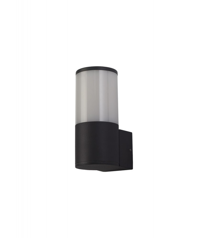 Wall Lamp 1 x E27, IP54, Anthracite, Opal