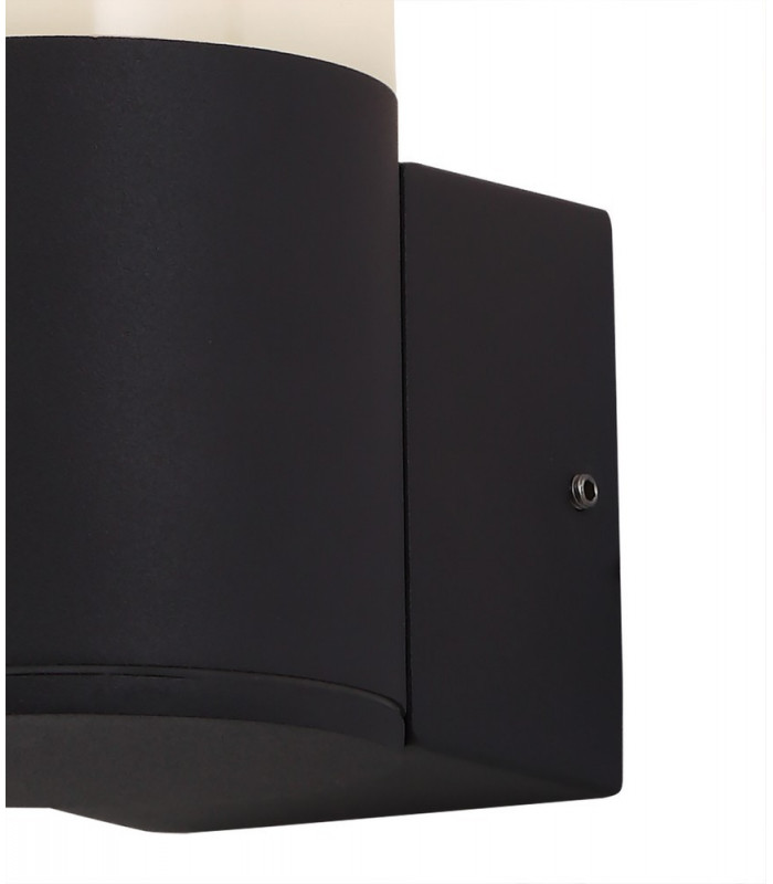 Wall Lamp 1 x E27, IP54, Anthracite, Opal