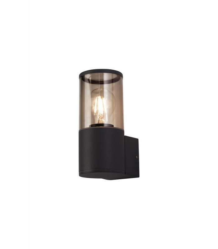 Wall Lamp 1 x E27, IP54, Anthracite, Smoked