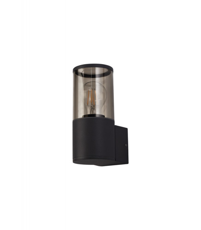 Wall Lamp 1 x E27, IP54, Anthracite, Smoked